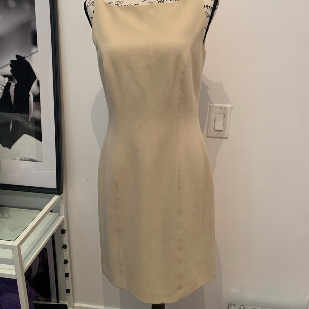 Tristan Cream Sleeveless Dress